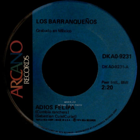Los Barranqueños - Adios Felipa / La Colegiala side B