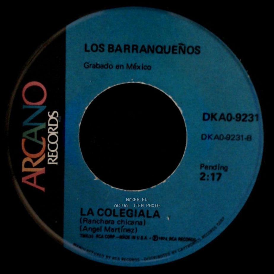 Los Barranqueños - La Coleciala / Adios Felipa side A