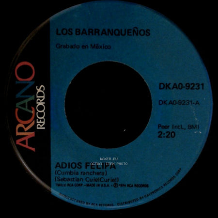 Los Barranqueños - Adios Felipa / La Colegiala side A