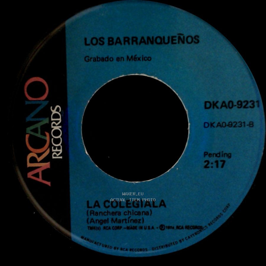 Los Barranqueños - Adios Felipa / La Colegiala side B