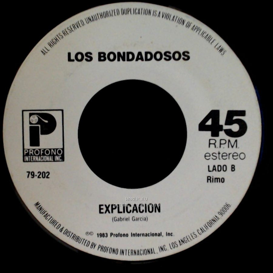 Los Bondadosos - Arbol Sin Regalos / Explicacion side B