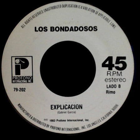 Los Bondadosos - Arbol Sin Regalos / Explicacion side B