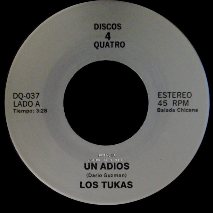 Los Tukas / Polo - Un Adios / El Ultimo Beso "Last Kiss" side A