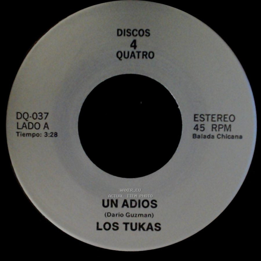 Los Tukas / Polo - Un Adios / El Ultimo Beso "Last Kiss" side A