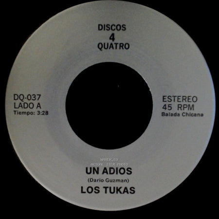 Los Tukas / Polo - Un Adios / El Ultimo Beso "Last Kiss" side A