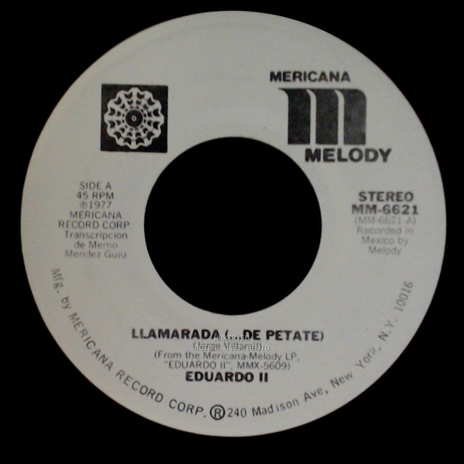 Eduardo Ii - Llamarada (...De Petate) / El Sol side A