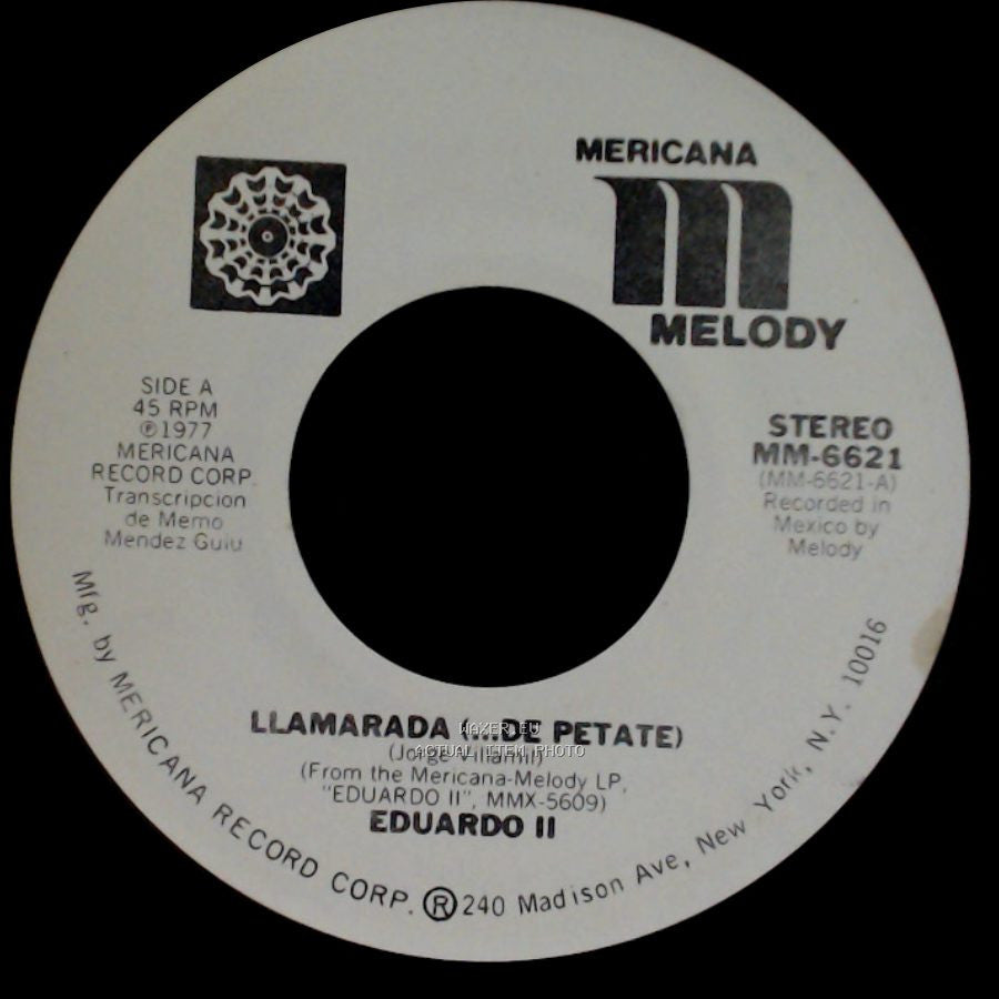 Eduardo Ii - Llamarada (...De Petate) / El Sol side A