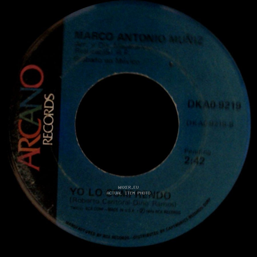 Marco Antonio Muñiz - Yo Lo Comprendo / A Dondequiera side A