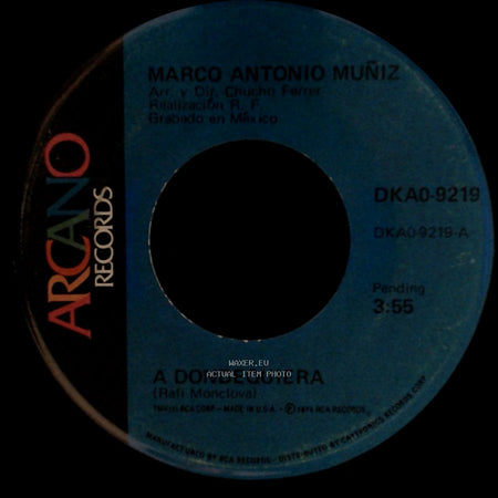 Marco Antonio Muñiz - Yo Lo Comprendo / A Dondequiera side B