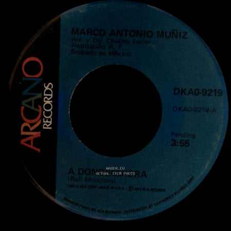 Marco Antonio Muñiz - Yo Lo Comprendo / A Dondequiera side B