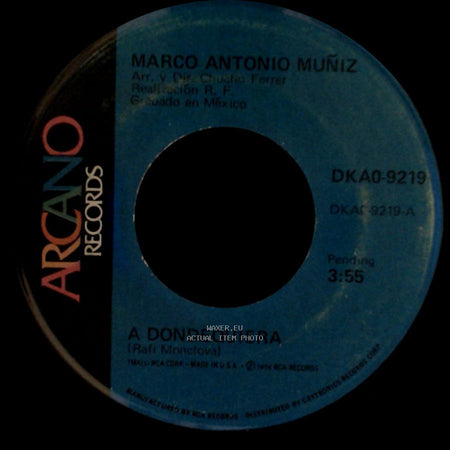 Marco Antonio Muñiz - Yo Lo Comprendo / A Dondequiera side A
