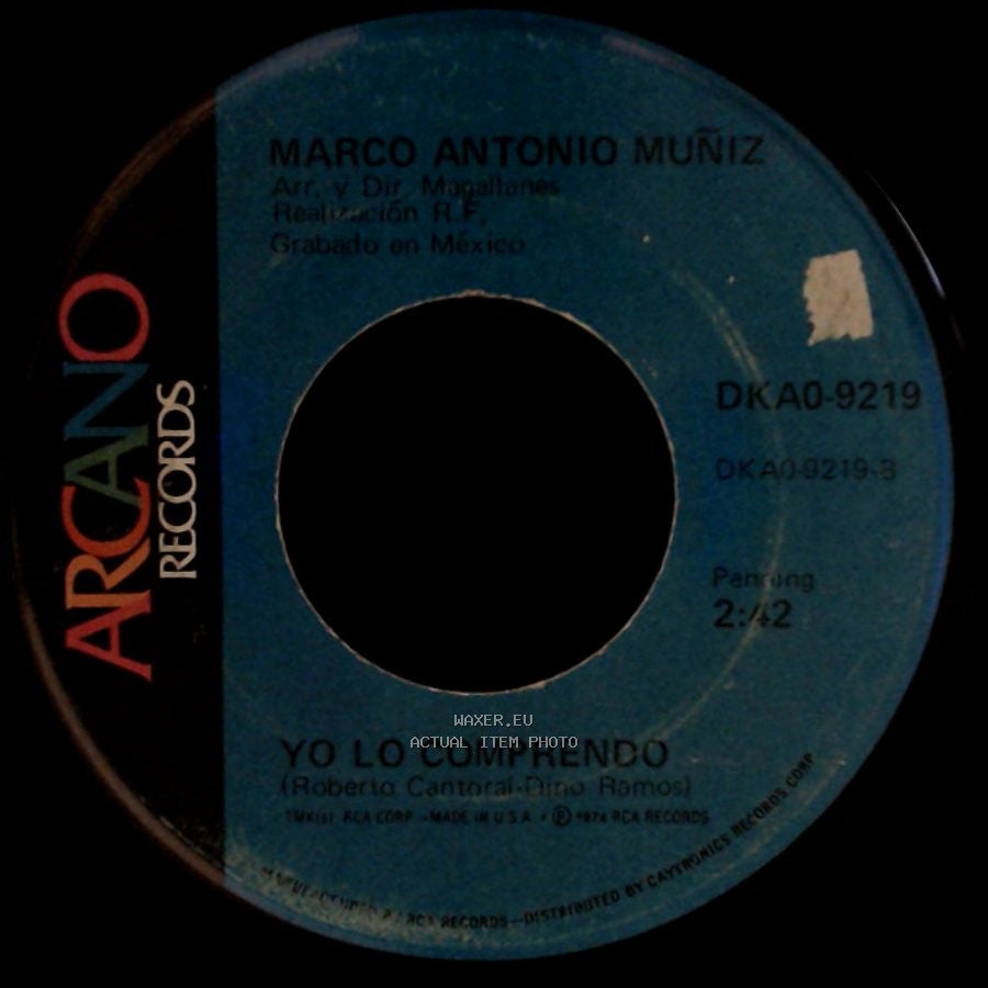 Marco Antonio Muñiz - Yo Lo Comprendo / A Dondequiera side B