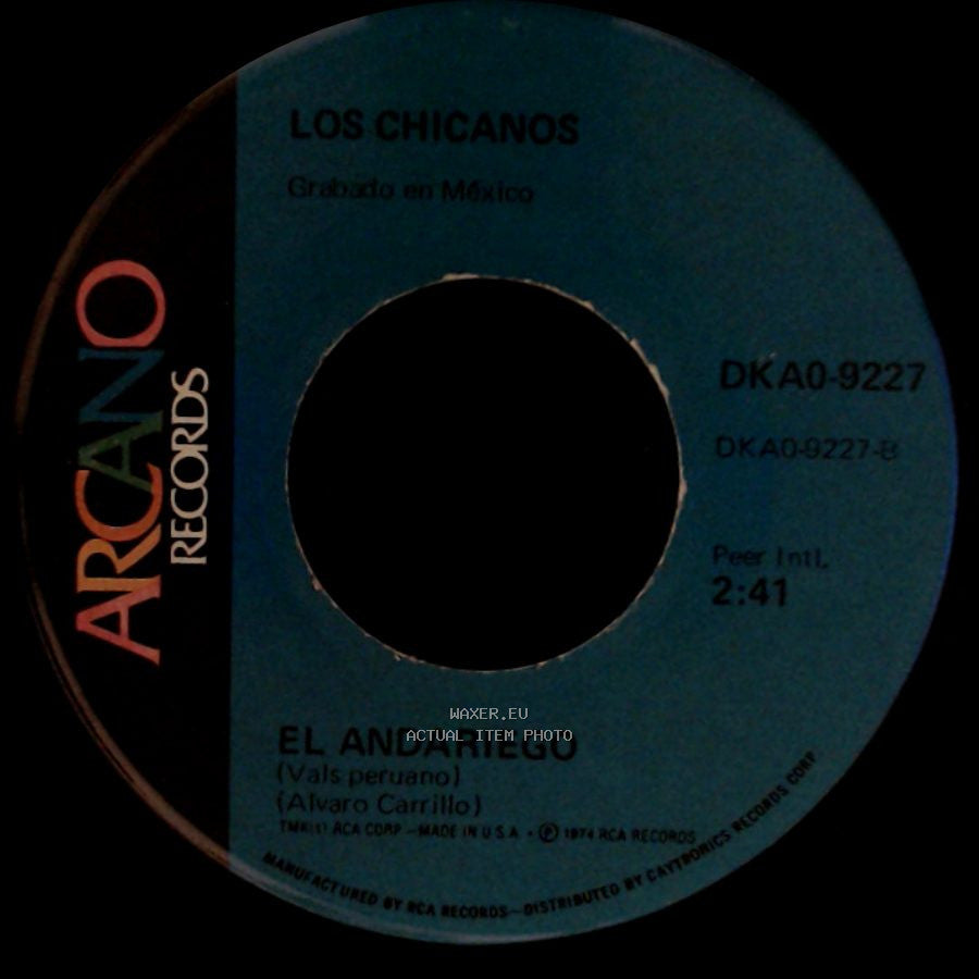 Los Chicanos - Mi Ultimo Fracaso / El Andariego side B