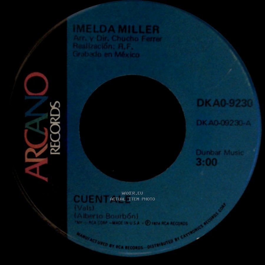 Imelda Miller - Cuentale / Una Vida Sin Amor side A