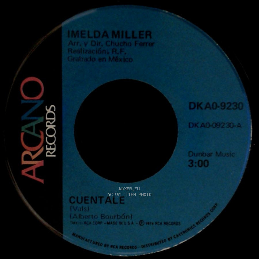 Imelda Miller - Cuentale / Una Vida Sin Amor side A