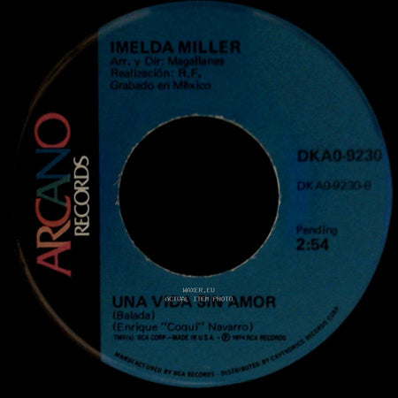 Imelda Miller - Cuentale / Una Vida Sin Amor side B