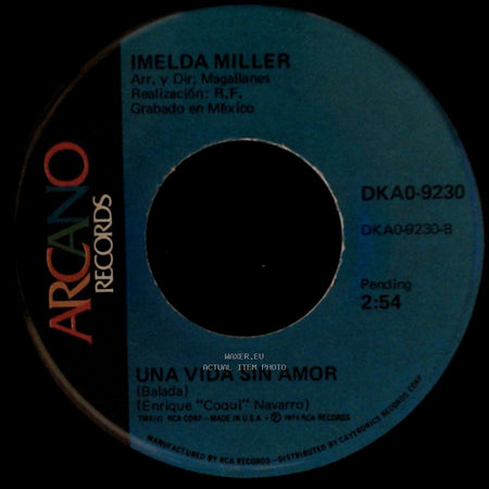 Imelda Miller - Cuentale / Una Vida Sin Amor side B