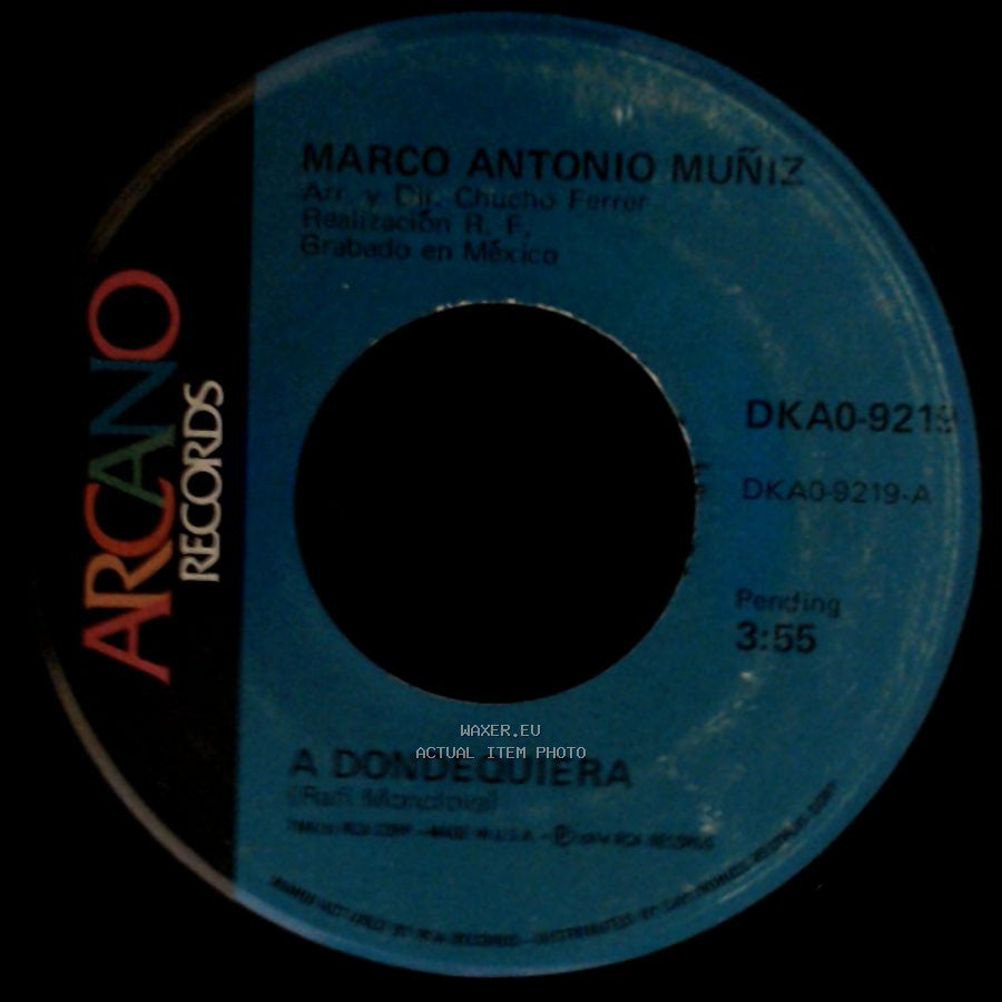 Marco Antonio Muñiz - Yo Lo Comprendo / A Dondequiera side A
