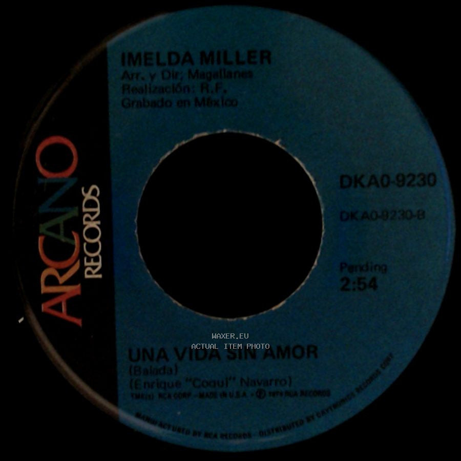 Imelda Miller - Cuentale / Una Vida Sin Amor side A
