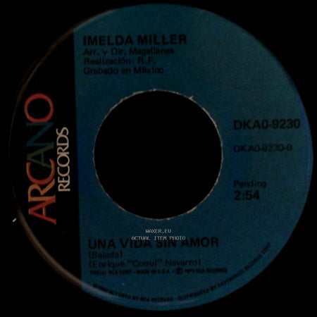 Imelda Miller - Cuentale / Una Vida Sin Amor side A