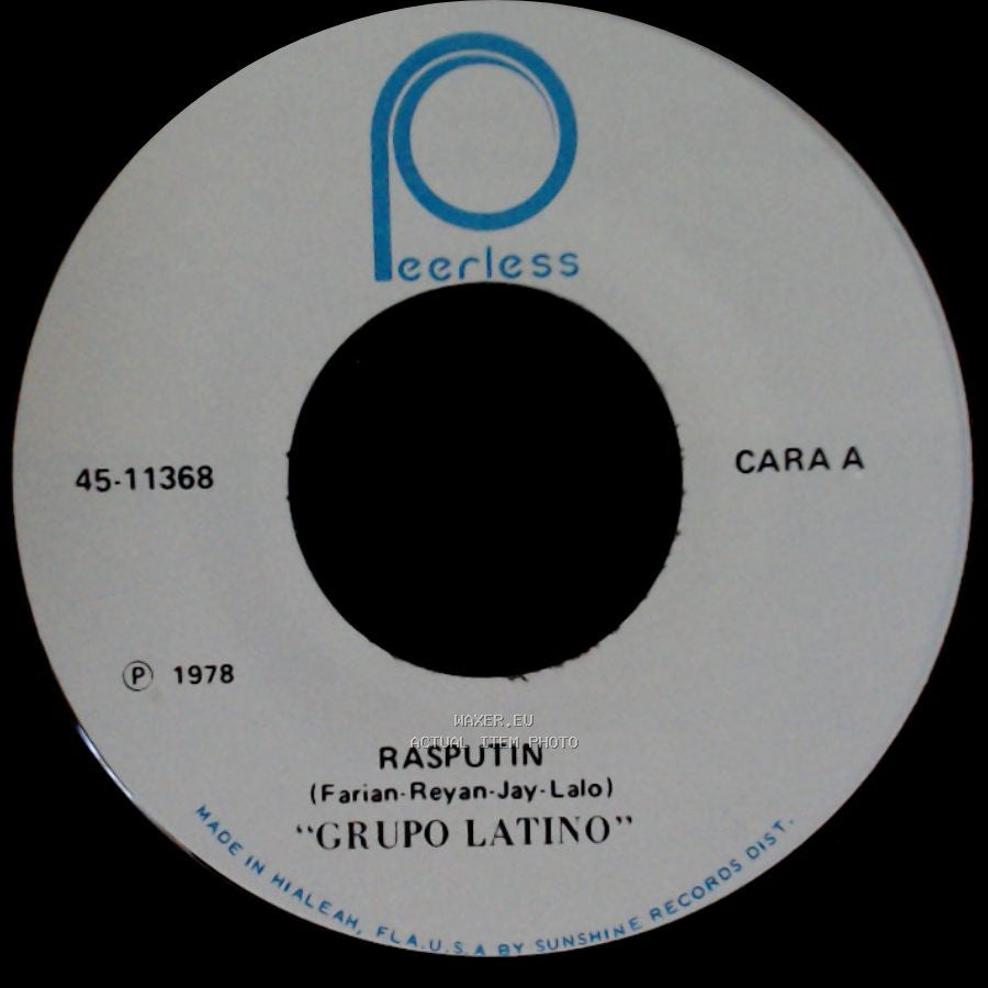 Grupo Latino - Rasputin / Siento Rabia side A