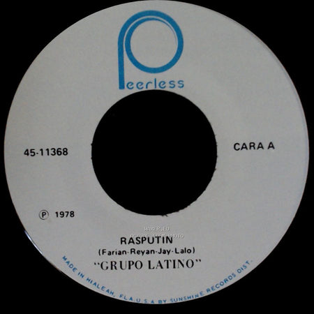 Grupo Latino - Rasputin / Siento Rabia side A