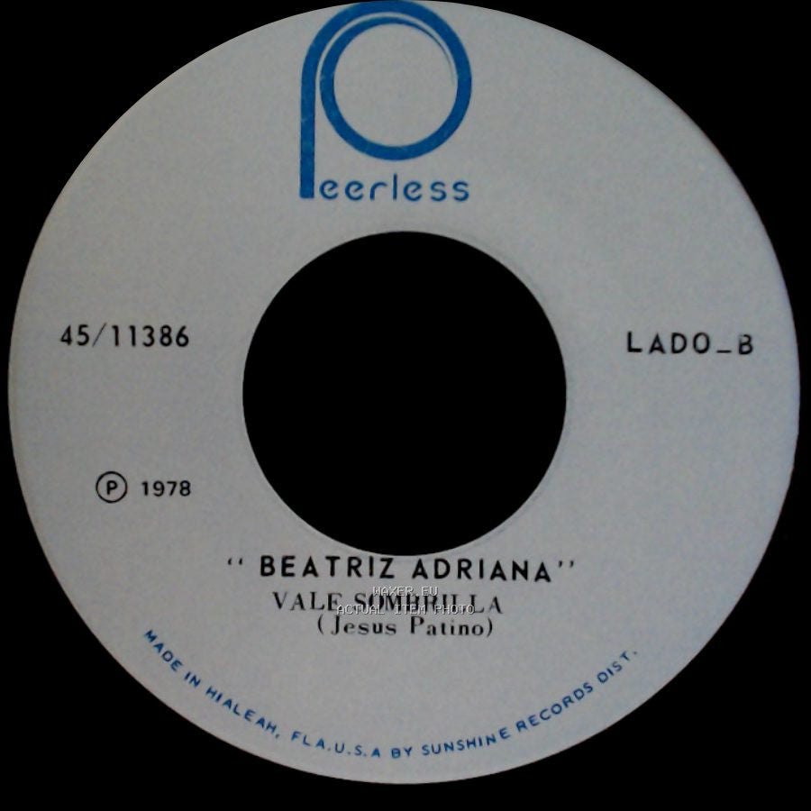 Beatriz Adriana - Beatriz Adriana Me Quede Llorando / Vale Sombrilla side B