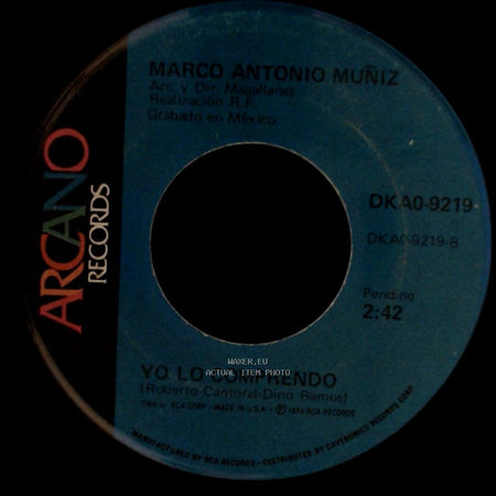 Marco Antonio Muñiz - Yo Lo Comprendo / A Dondequiera side A