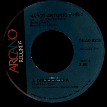 Marco Antonio Muñiz - Yo Lo Comprendo / A Dondequiera side B