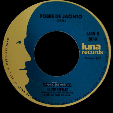 Tany Ponce - Por Venir De Contrabando / Pobre De Jacinto side B