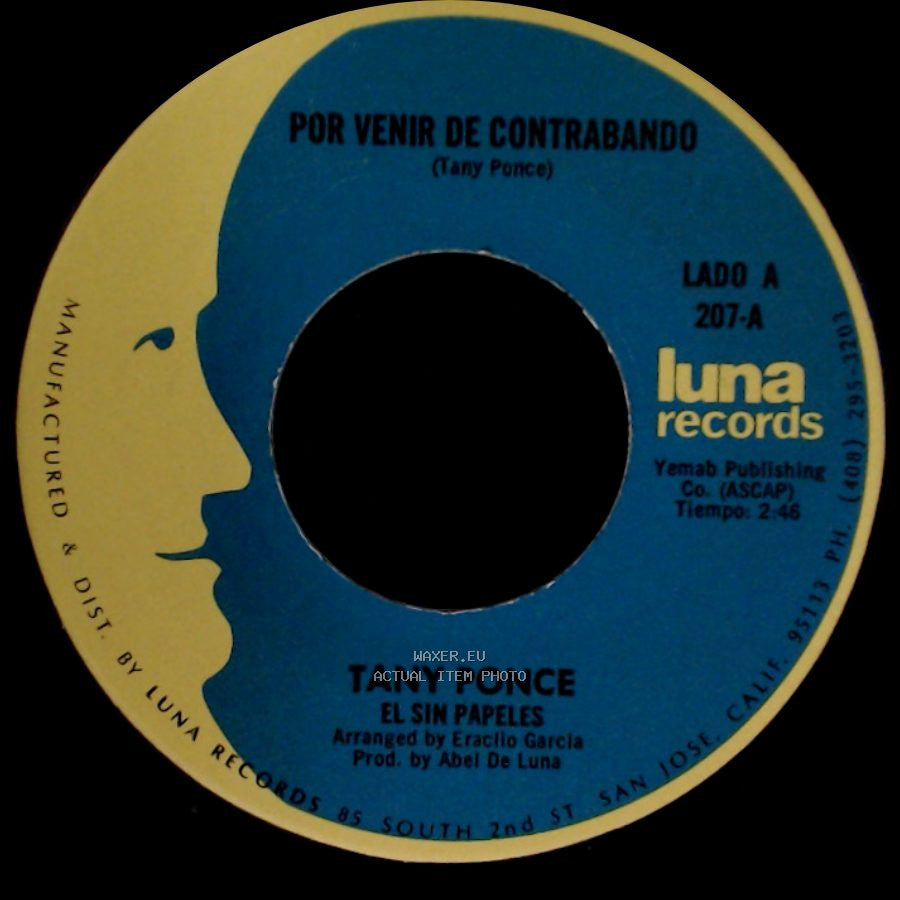 Tany Ponce - El Sin Papeles / Pobre De Jacinto side A