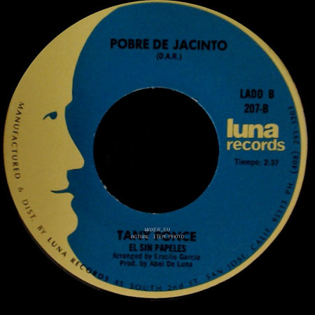 Tany Ponce - El Sin Papeles / Pobre De Jacinto side B
