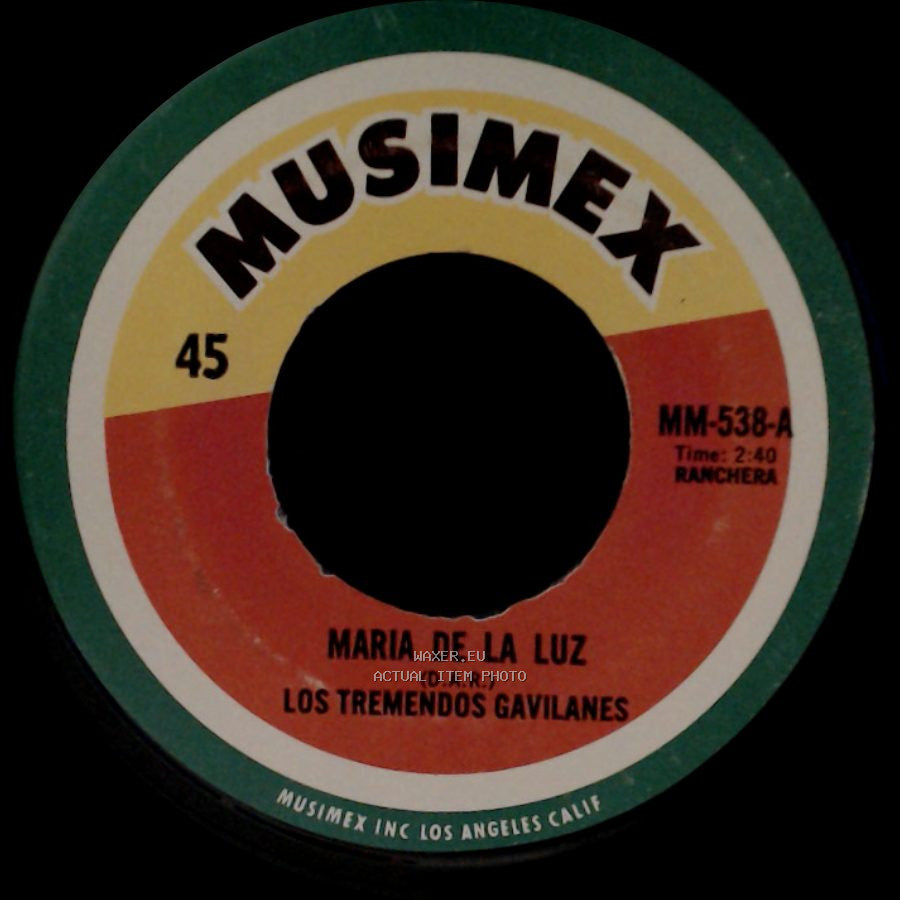Los Tremendos Gavilanes - No Hay Lugar / Maria De La Luz side B