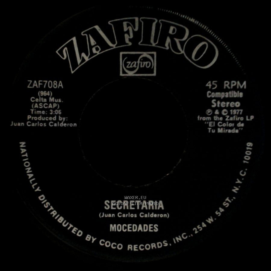 Mocedades - Secretaria / El Color De Tu Mirada side A
