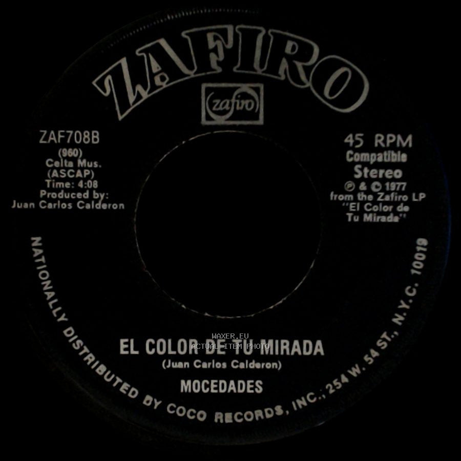 Mocedades - Secretaria / El Color De Tu Mirada side B
