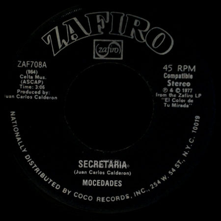 Mocedades - El Color De Tu Mirada / Secretaria side B
