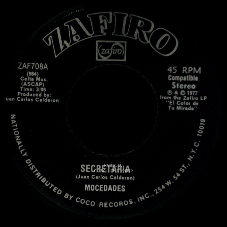 Mocedades - El Color De Tu Mirada / Secretaria side B
