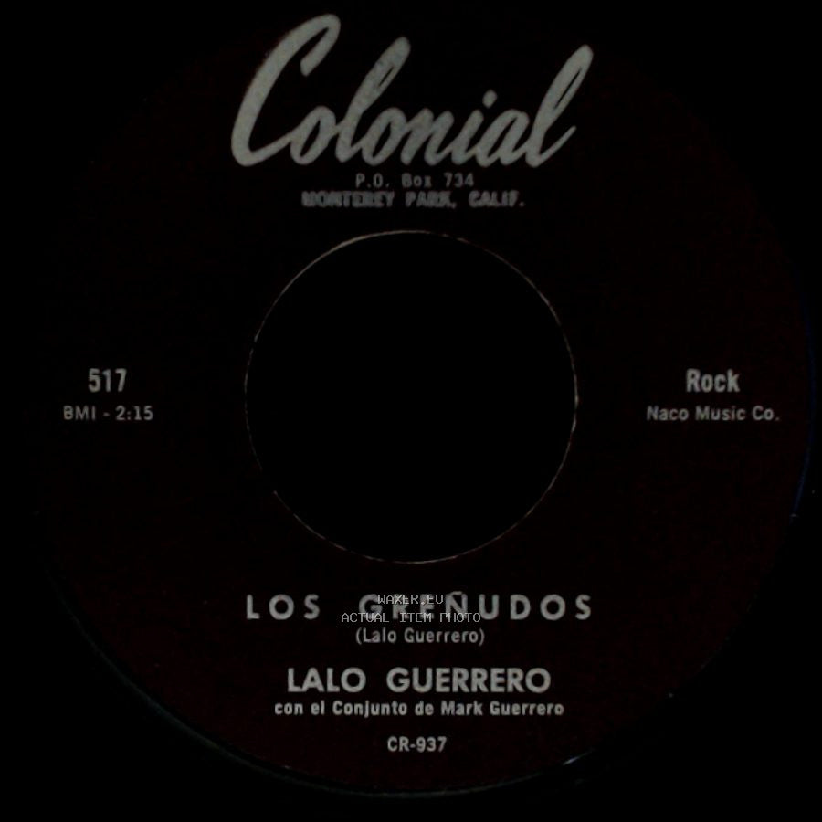 Lalo Guerrero Con El Conjunto De Mark Guerrero / Lalo Guerrero - Los Grenudos / Señora Gonzalez side A