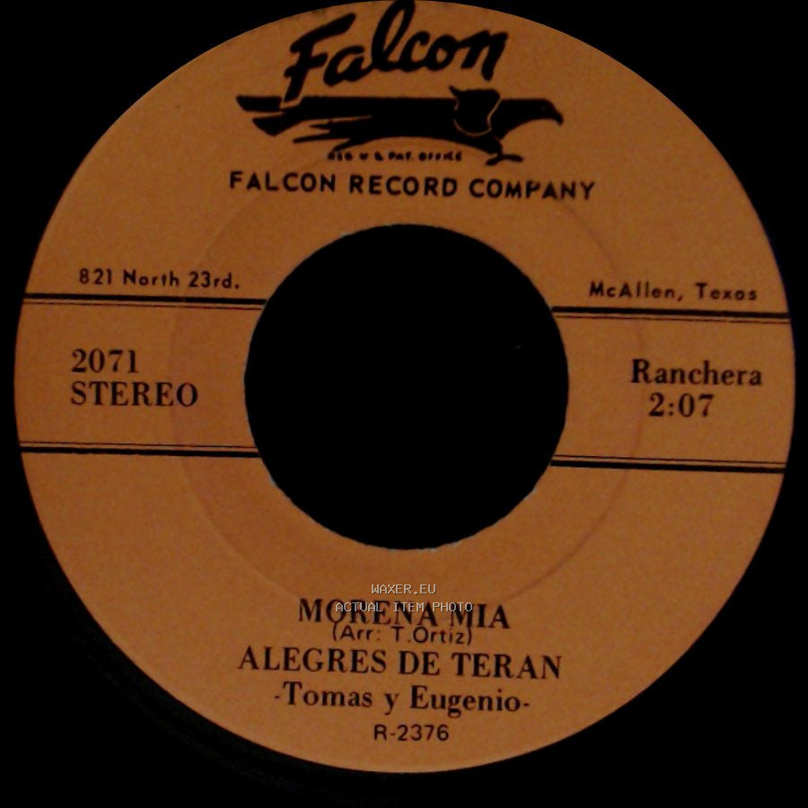 Alegres De Teran - Morena Mia / Tengo Ese Orgullo side A