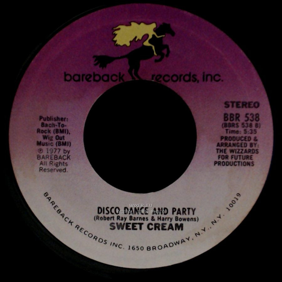 Sweet Cream - Disco Dance And Party / I Don't Know What I'd Do (If You Ever Left Me) side A
