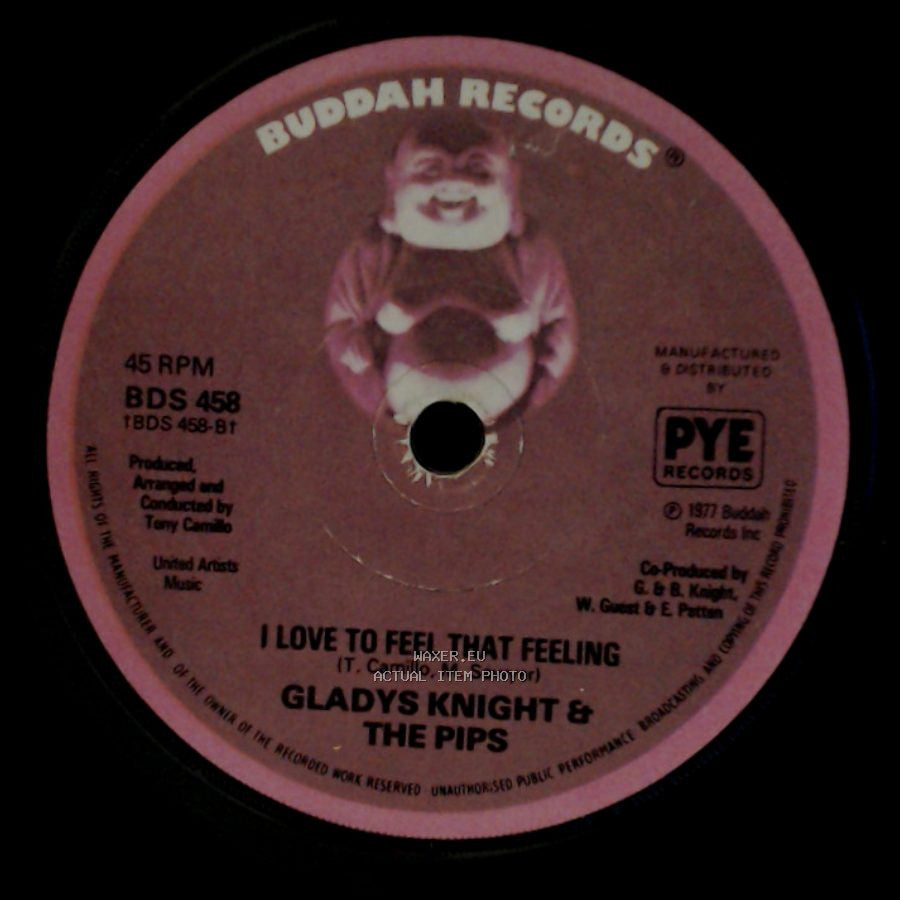 Gladys Knight & The Pips - Baby Don't Change Your Mind / I Love To Feel That Feeling side B