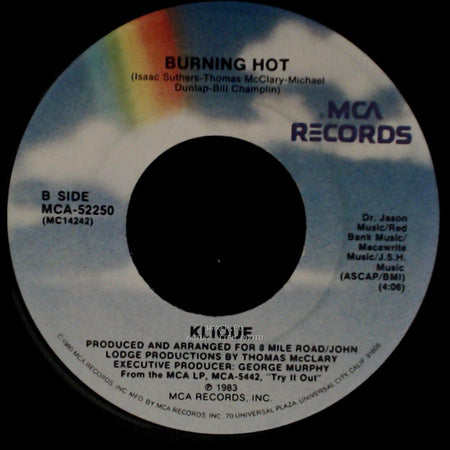 Klique - Stop Doggin' Me Around / Burning Hot side B