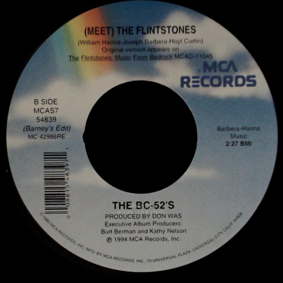 The Bc-52's - (Meet) The Flintstones / (Meet) The Flintstones side B