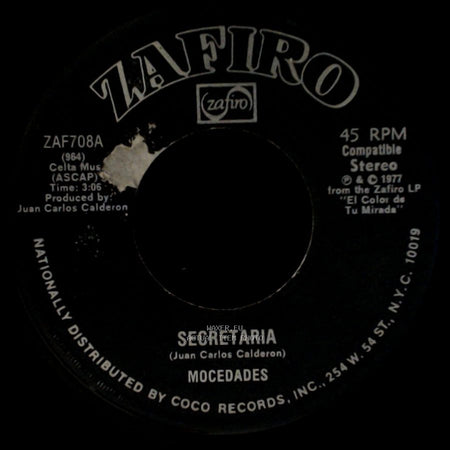 Mocedades - Secretaria / El Color De Tu Mirada side A
