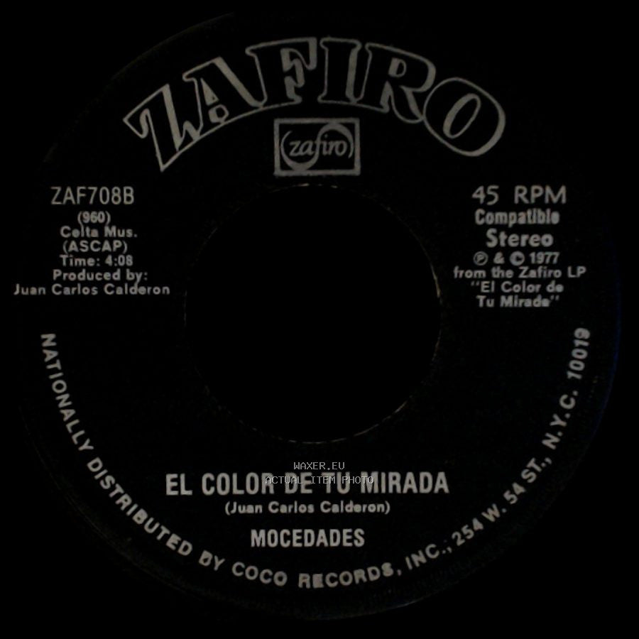 Mocedades - Secretaria / El Color De Tu Mirada side B