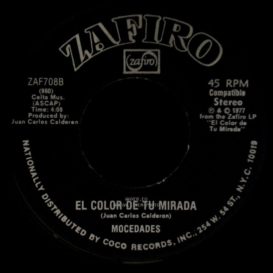 Mocedades - Secretaria / El Color De Tu Mirada side B
