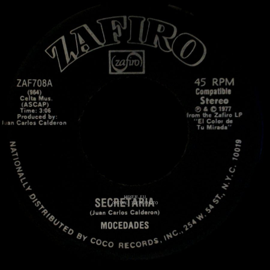 Mocedades - Secretaria / El Color De Tu Mirada side A