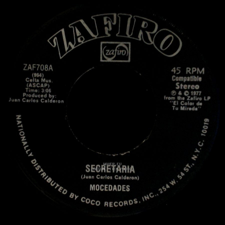 Mocedades - El Color De Tu Mirada / Secretaria side B
