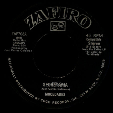 Mocedades - El Color De Tu Mirada / Secretaria side B