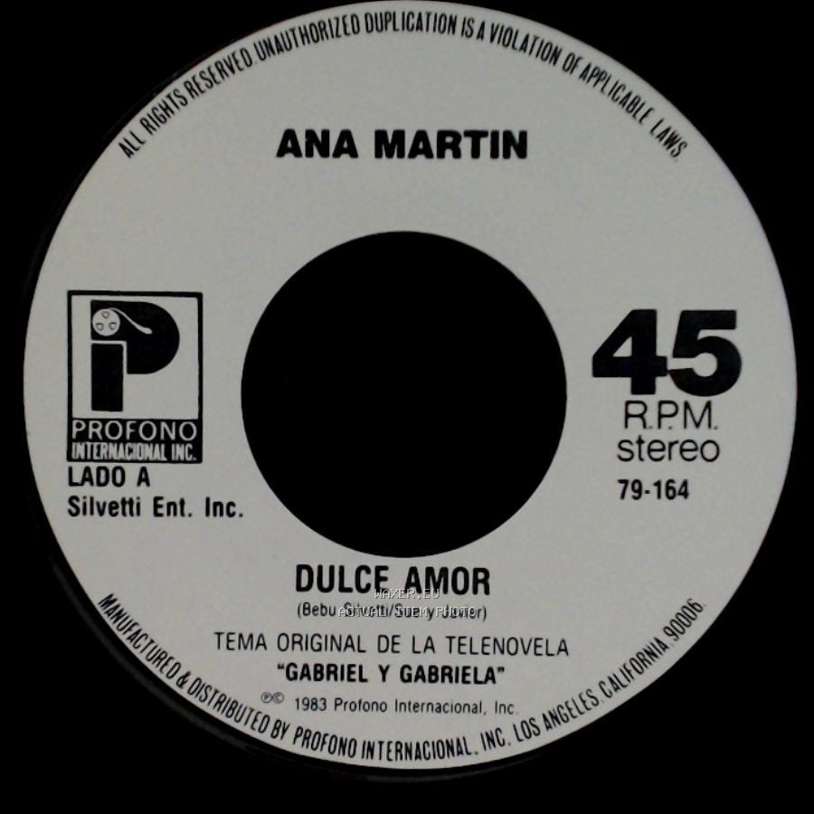 Ana Martin - Dulce Amor / Dulce Amor side A